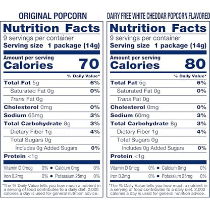 18 Packs SkinnyPop White Original And Cheddar Cheese Popcorn
