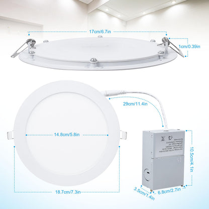 Esbaybulbs 7 Inch LED Recessed Ceiling Light 6 Pack