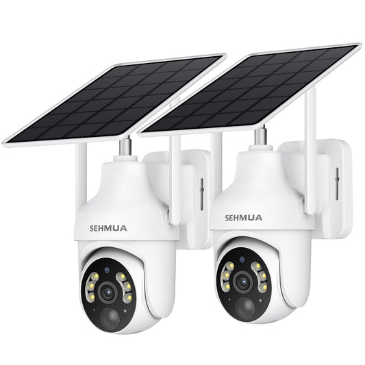 SEHMUA 2-Pack 2K Wireless Outdoor Cameras