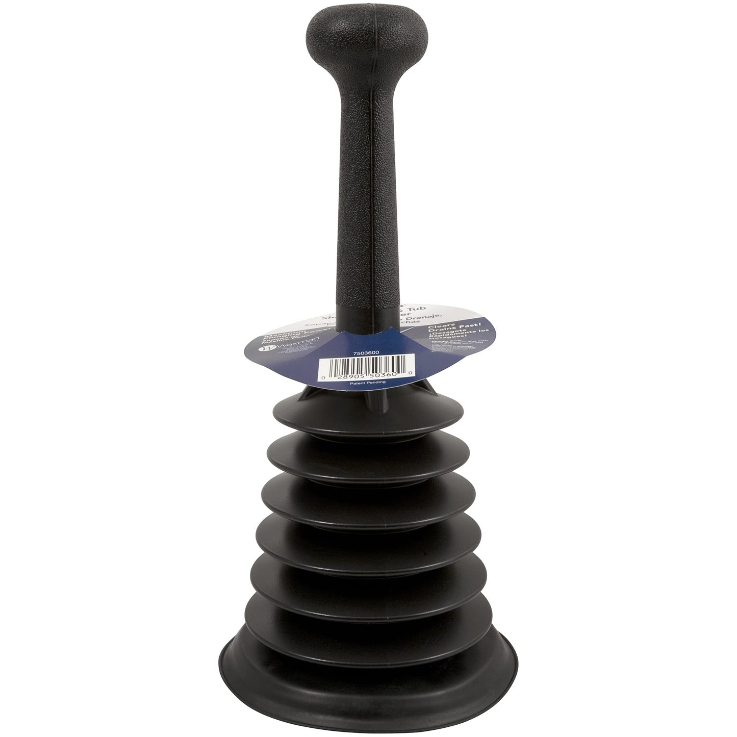 Plumb Craft Mini Powerful Home Plunger, Black