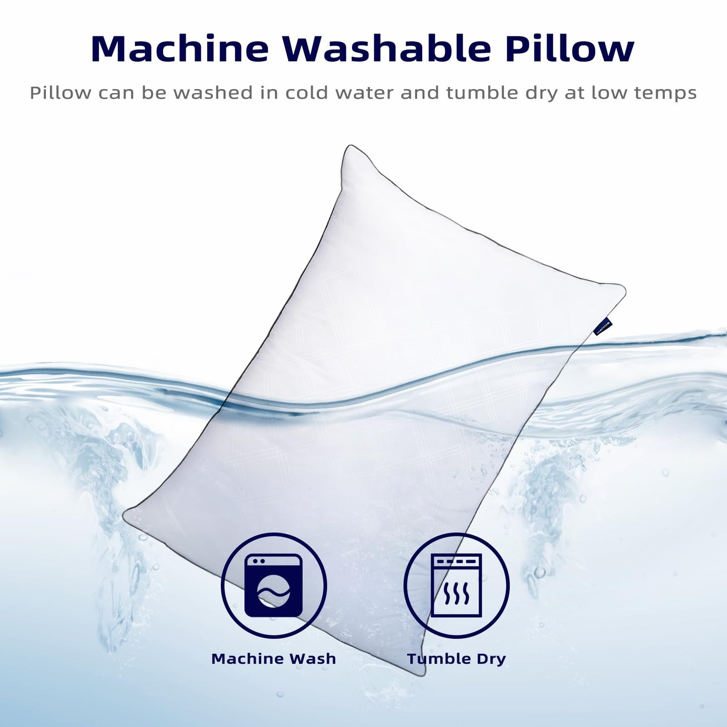 2 Pack Wellos Down Alternative Bed Pillows