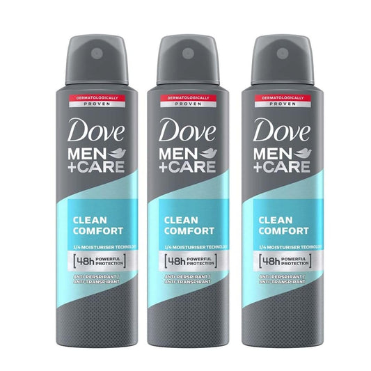 Dove Men+Care Antiperspirant Dry Spray 3 Count