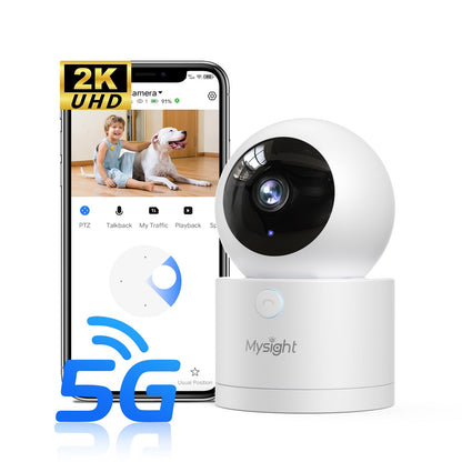2K Pan/Tilt Security Camera with 2-Way Talk
