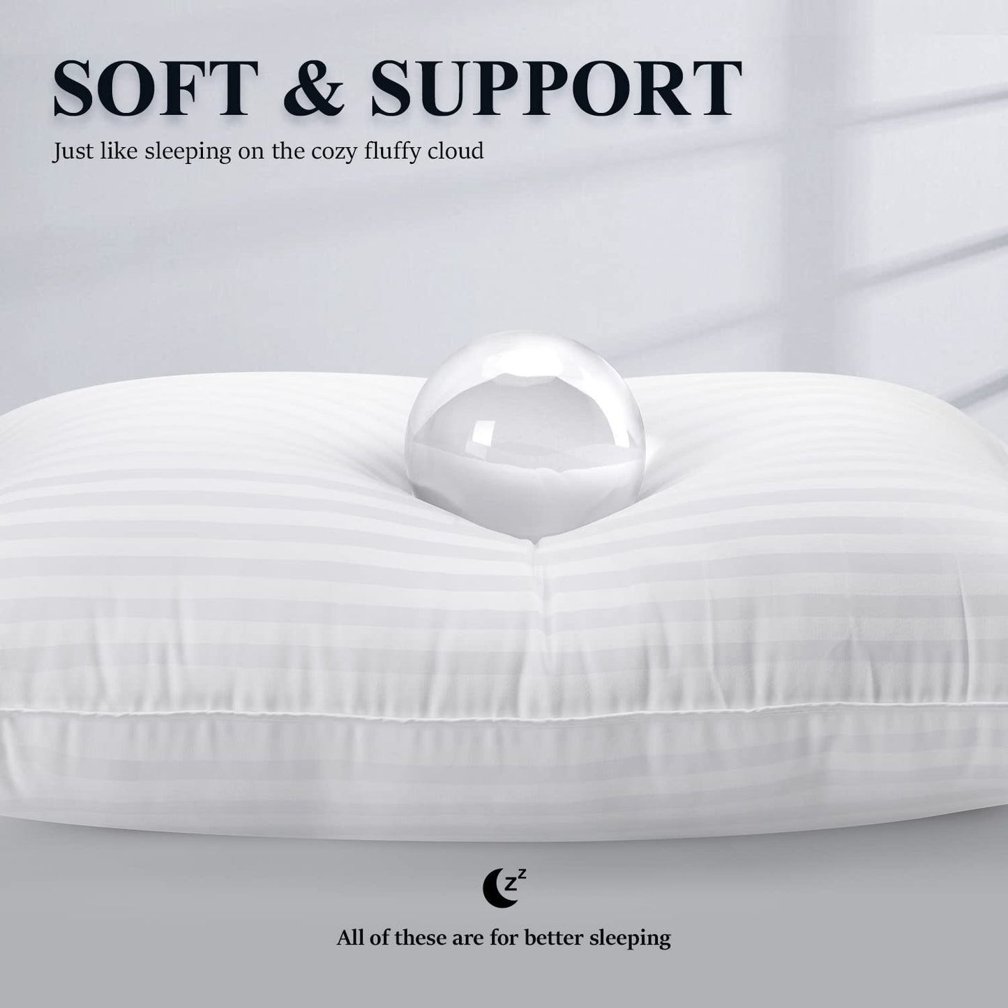 2 Pack COZSINOOR Hotel Quality Bed Pillows