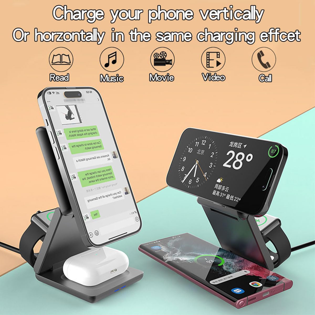 3 in 1 Magnetic Wireless Charger for Apple Devices