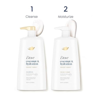 ADD 2 TO YOUR CART ❗        Dove Ultra Care Shampoo Coconut and Hydration for Dry Hair Shampoo with Oil Blend of Coconut, Jojoba & Sweet Almond 25.4 oz