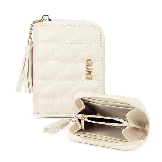 CLUCI RFID Blocking Leather Wallet with Wristlet