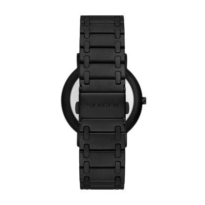 Skagen Men's Black Stainless Steel Bracelet Watch