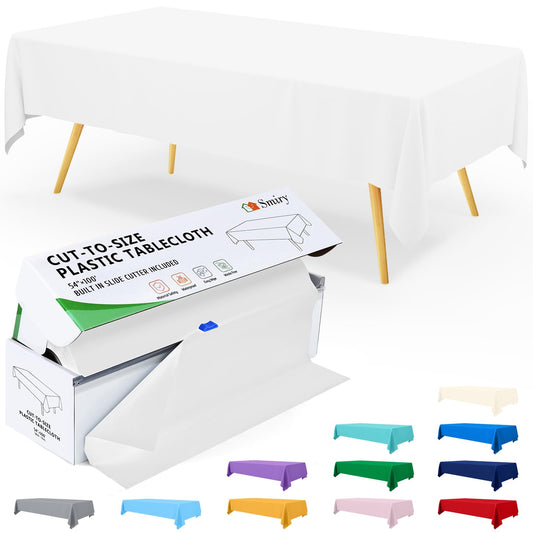 54 Inch Disposable Table Cover Roll by Smiry