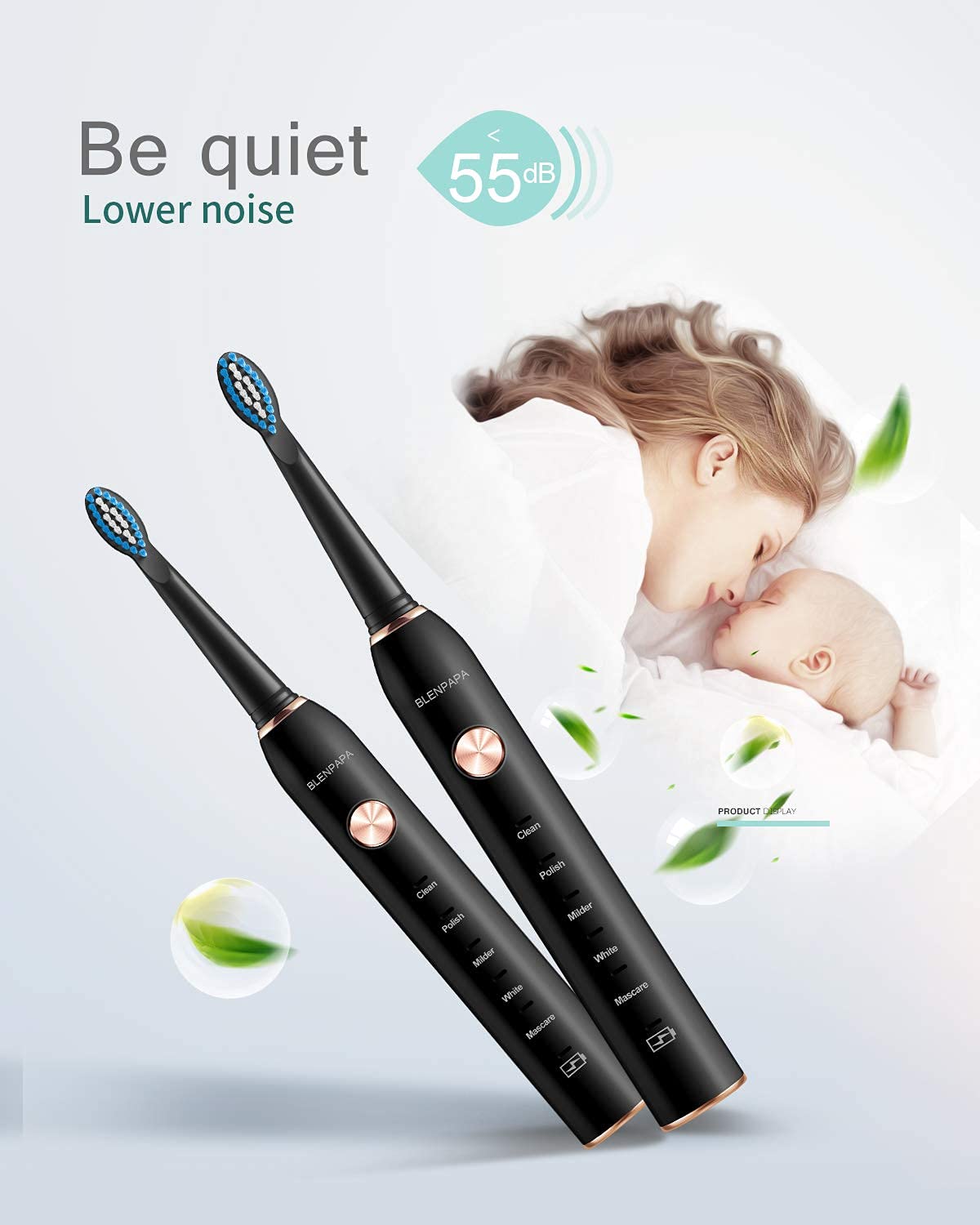 Sonicare Electric Toothbrush with 5 Modes, Waterproof