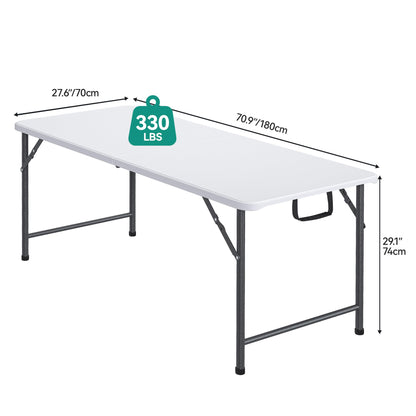 YITAHOME 6FT Folding Table for Outdoor Use