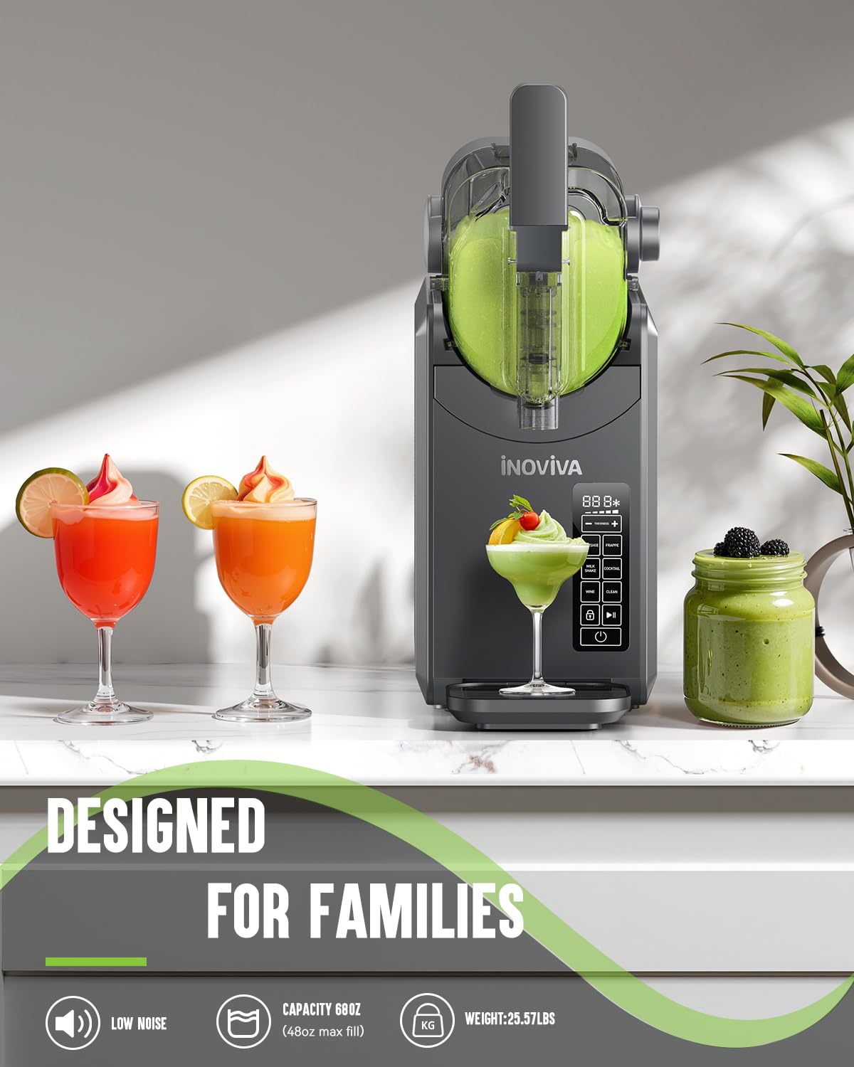 68 oz Slushie Machine for Frozen Drinks