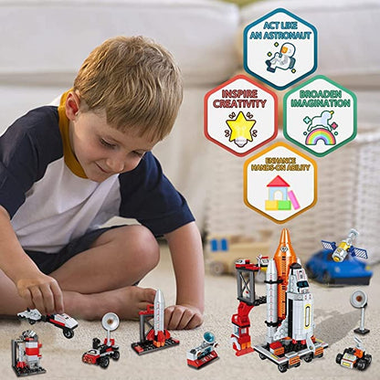 STEM Space Exploration Shuttle Building Kit 566 PCS