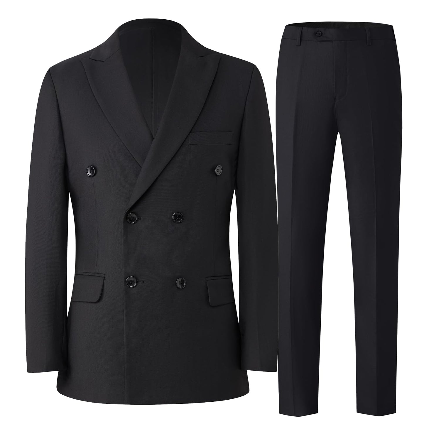 GHNXCY Men’s 2-Piece Double Breasted Tuxedo Suit