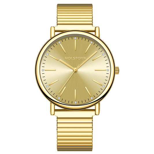 Women’s Analog Watch with Expandable Stainless Steel Strap