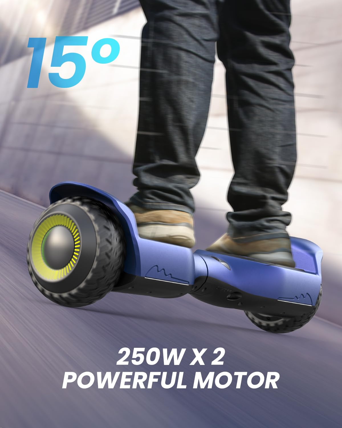 Gyroor All Terrain Hoverboard with Bluetooth & Lights