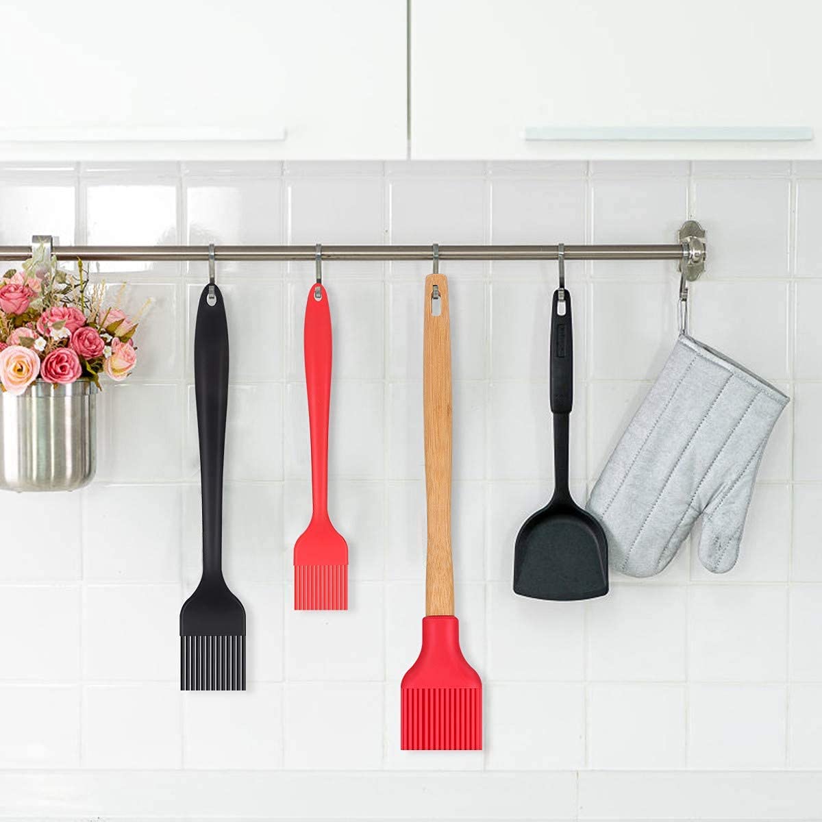 2 Pack SURDOCA Silicone Basting Brushes for Cooking