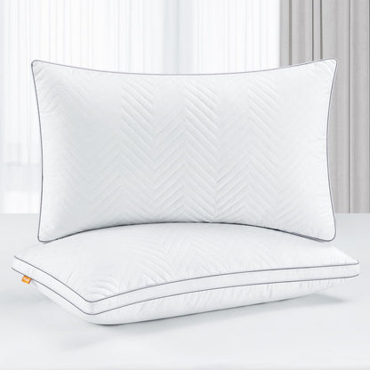 Maxzzz Fluffy Queen Bed Pillows Set of 2