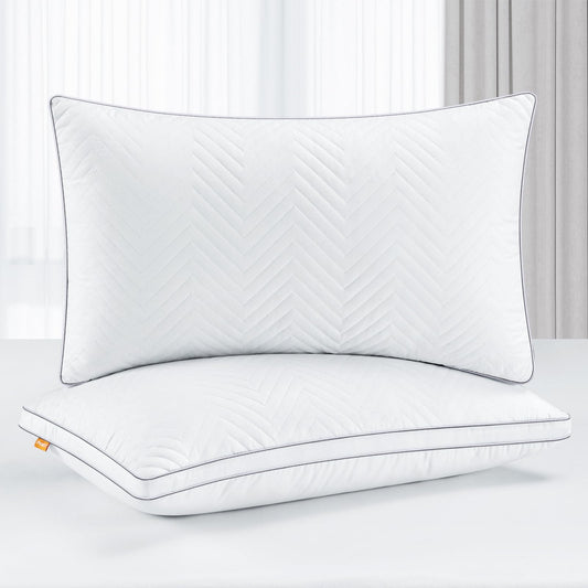 Maxzzz Fluffy Queen Bed Pillows Set of 2