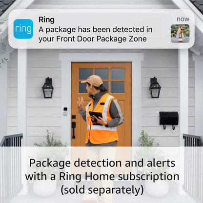 Ring Battery Doorbell with Outdoor Cam Plus