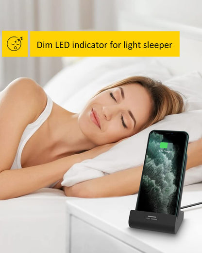 10W Wireless Charger Phone Stand for iPhone/Samsung