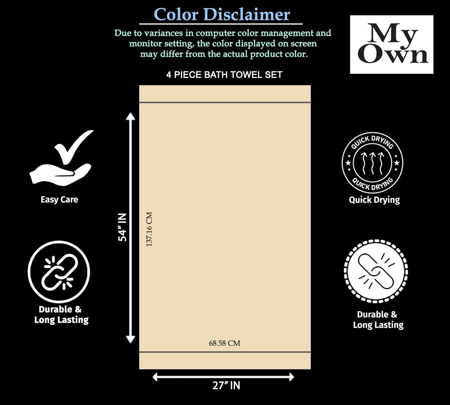 Ultra Soft 4-Pack Oversized Bath Towels