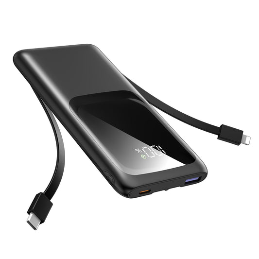 10000mAh VANYUST Fast Portable Charger with Cables