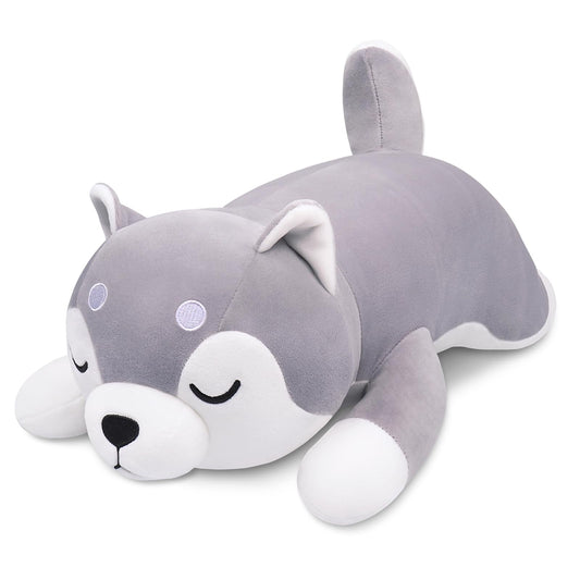 22'' Kawaii Husky Plush Pillow for Kids