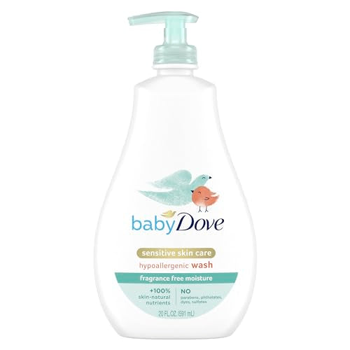 Baby Dove Fragrance Free Hypoallergenic Baby Wash 20 oz