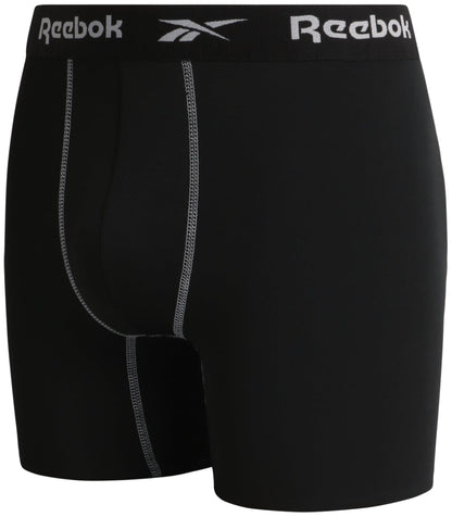 Reebok Men's Moisture Wicking Boxer Briefs 4-Pack