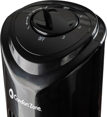 Comfort Zone 32" Bladeless Tower Fan, 3 Speeds