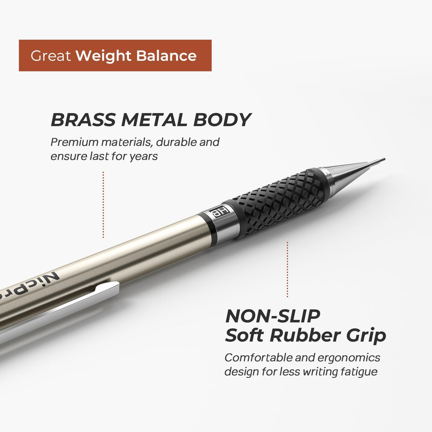 6PCS Nicpro Mechanical Pencil Set for Drawing