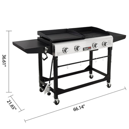 Royal Gourmet Portable Propane Grill and Griddle Combo