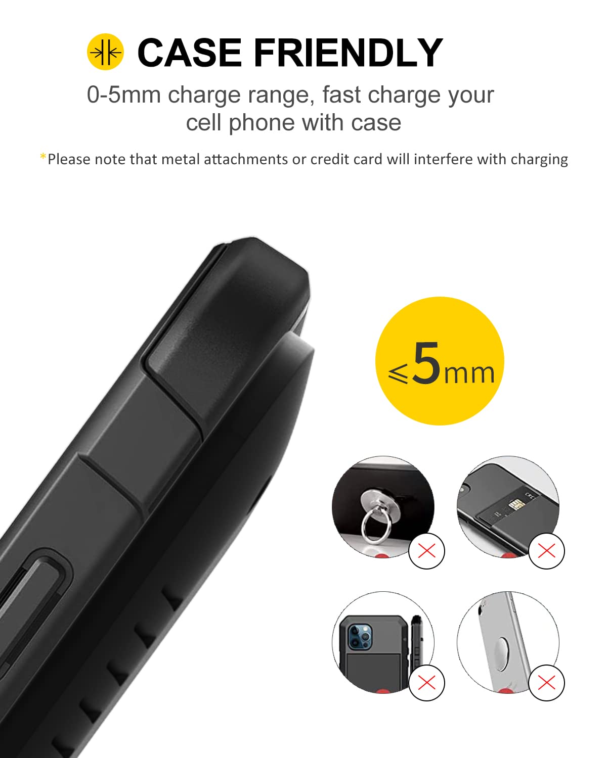 Fast Wireless Charger for iPhone & Samsung