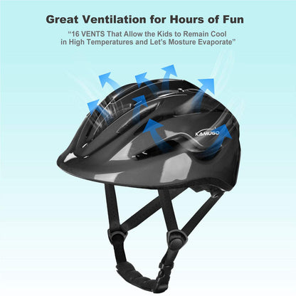 KAMUGO Kids Adjustable Bike Helmet for Ages 2-8