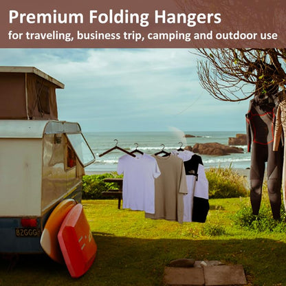 Edergoo 8-Pack Foldable Travel Hangers Set