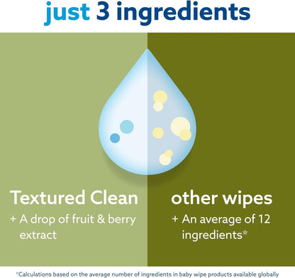WaterWipes Unscented Baby Wipes, 60 Count Pack