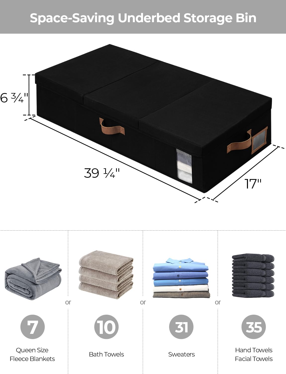2-Pack Under Bed Storage Containers by StorageWorks