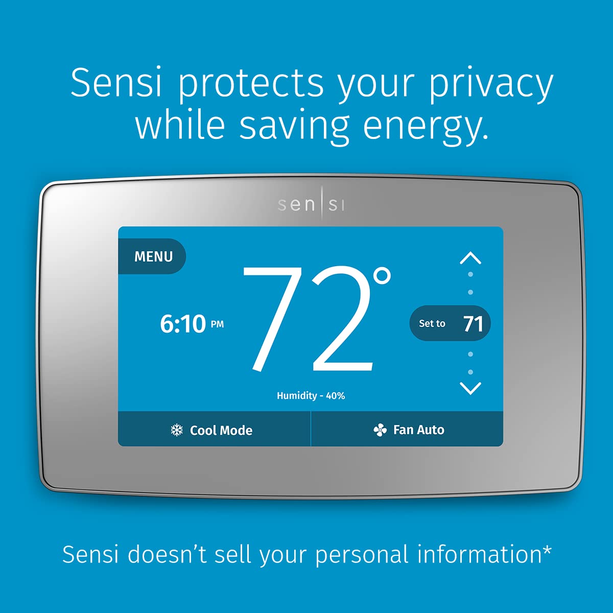 Emerson Smart Wi-Fi Thermostat with Touchscreen Display