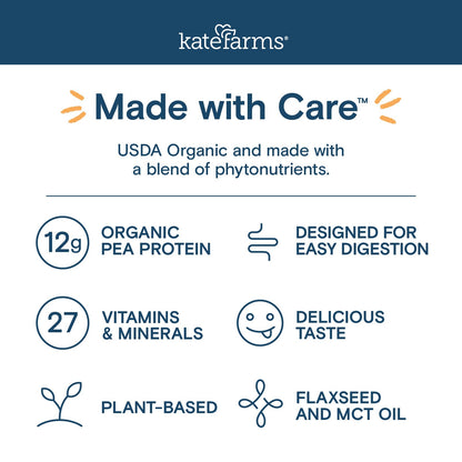 Kate Farms Organic High Calorie Shake, Chocolate