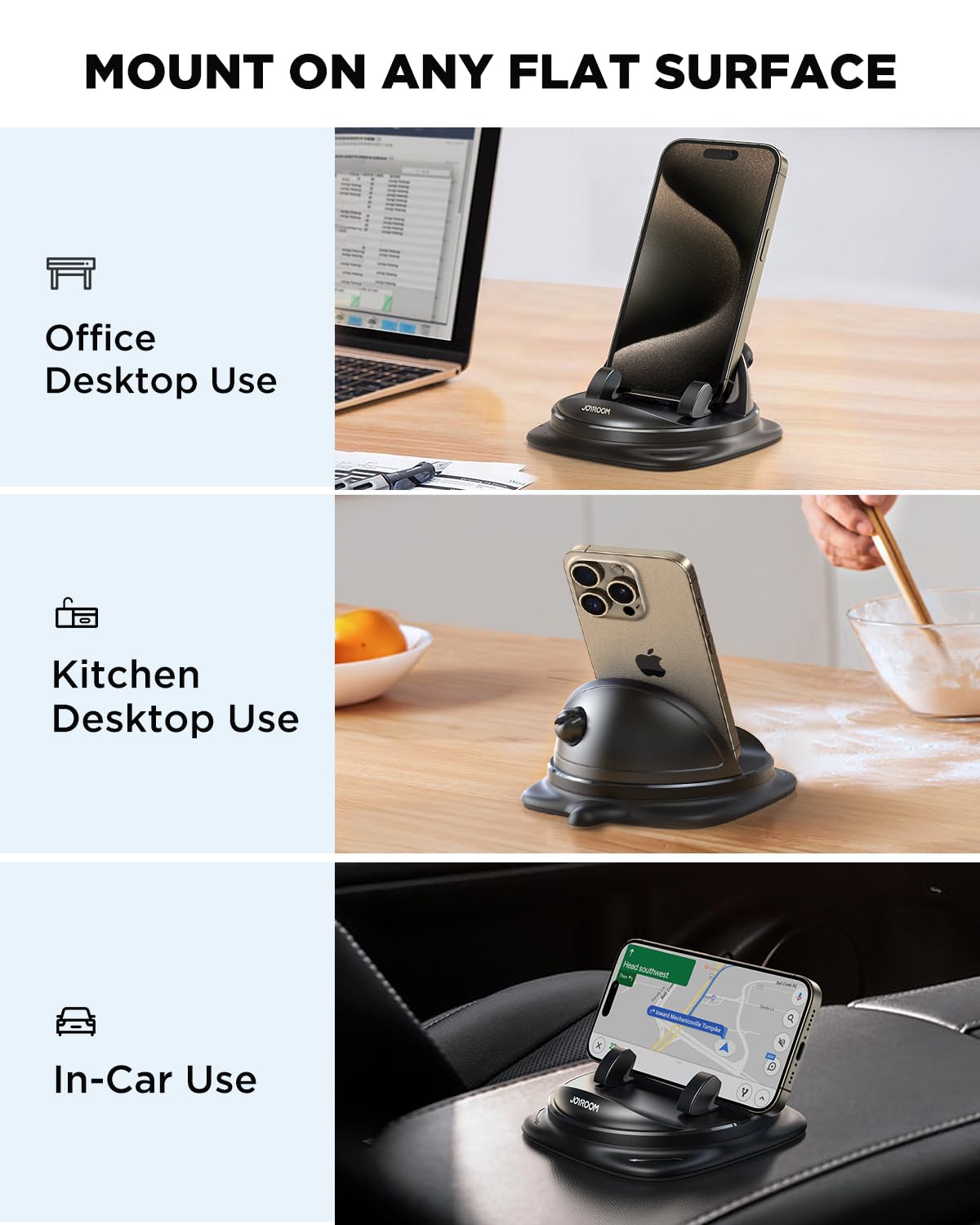 JOYROOM 360° Rotatable Car Phone Holder Mount