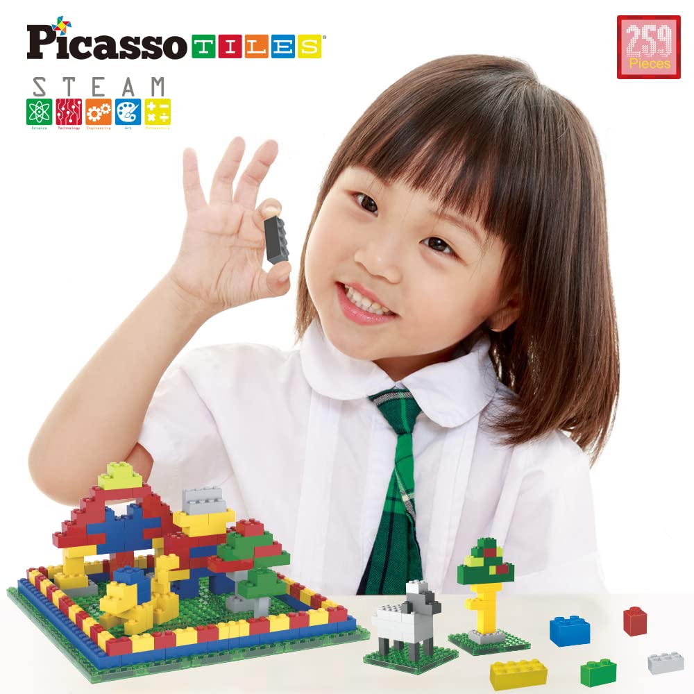 PicassoTiles 259pcs Magnetic Building Block Set