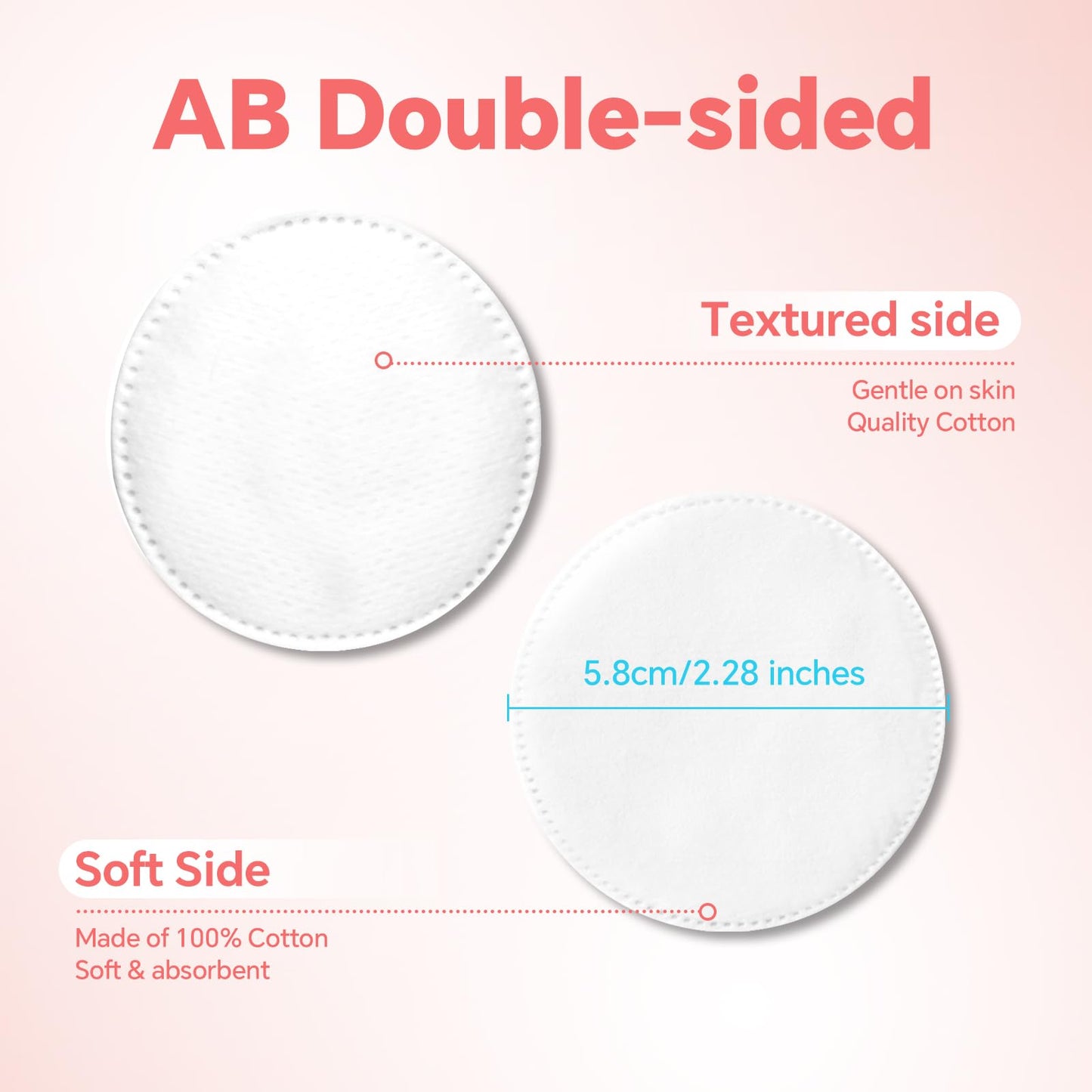 210 Pack ICOTLE Lint-Free Makeup Remover Pads