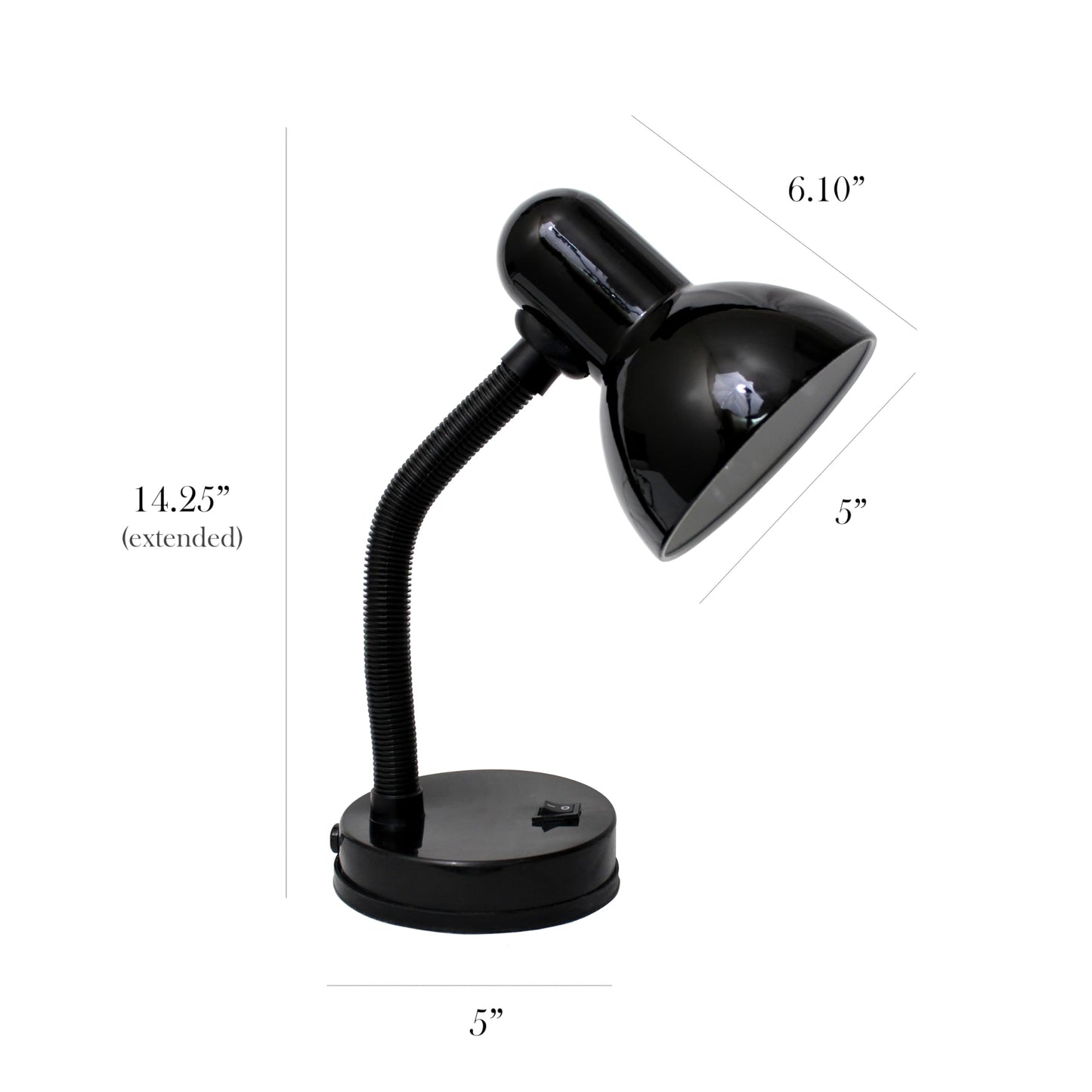 Gooseneck Study Desk Lamp by Simple Designs