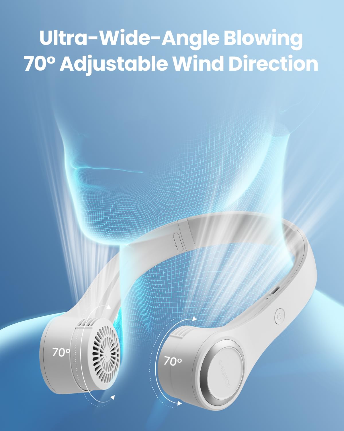 Portable Neck Fan with 3 Speed Settings