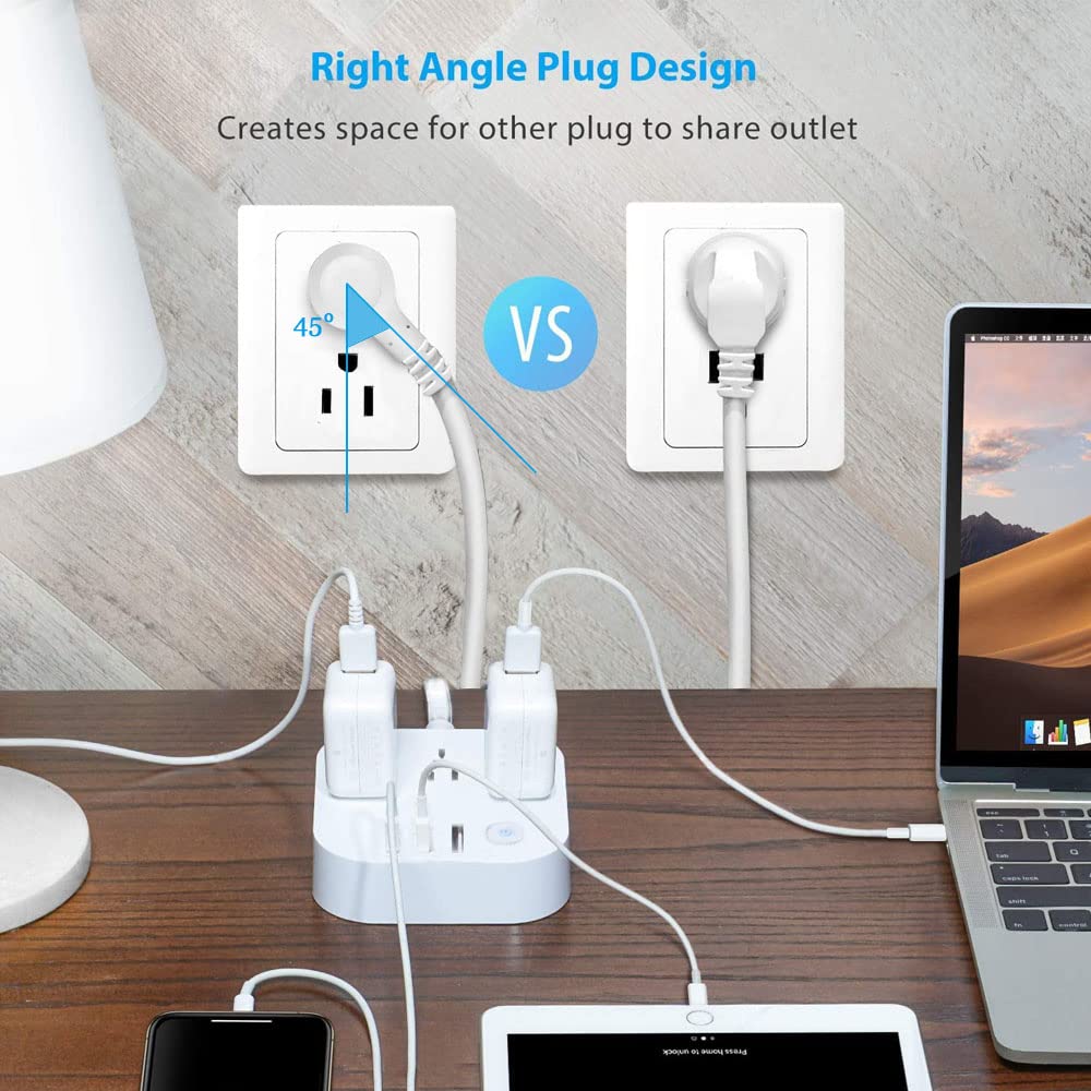 Surge Protector Power Strip with USB Ports