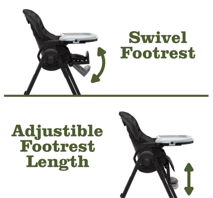 Jeep High Chair with Adjustable Height & Recline