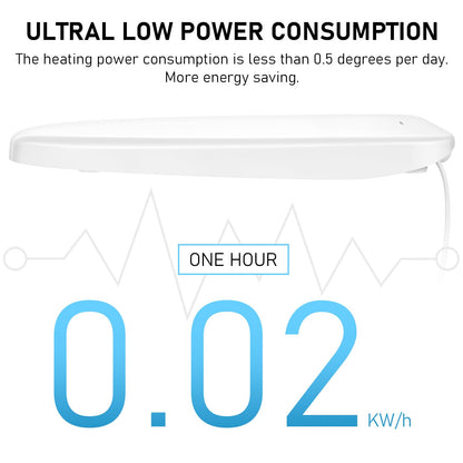 iliD Heated Elongated Toilet Seat with Night Light