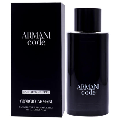 Armani Beauty- Code - Eau de Toilette - Cologne for Men - Ambery Woody Fragrance - Citrus, Lavandin, Tonka Bean Notes - 4.2 Fl Oz