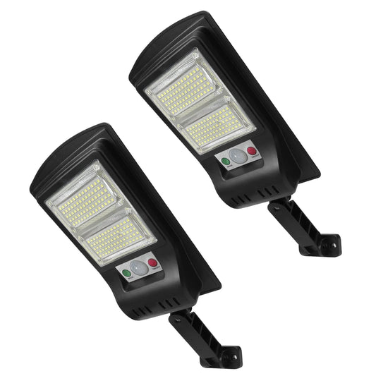 Duewot Outdoor Solar Lights - 2 Pack 1000 Lumens, 3 Motion Sensor Mode, Waterproof Security Lights for Outside Patios, Gardens, Decks, Yards, Barm, Outside Walls, Gutter and Fences.